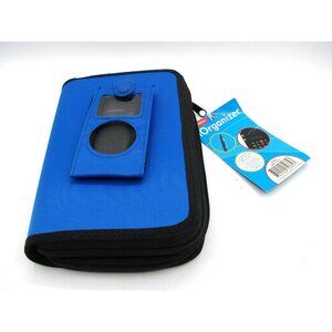 NEW PlanAhead iOrganizer Planner w/ Calculator Blue Zip Around Wallet Combo NOS